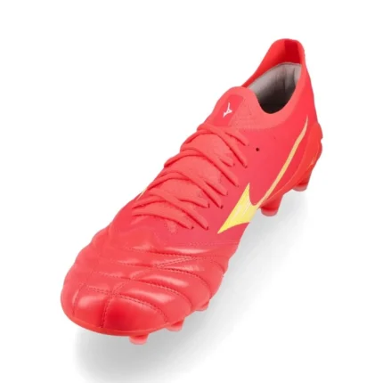 Mizuno Morelia Neo 4 Beta Elite FG/AG Release - Bolt/Fiery Coral - Image 7