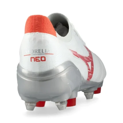 Mizuno Morelia Neo 4 Beta Elite SG Charge - White/Radiant Red - Image 6