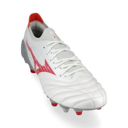 Mizuno Morelia Neo 4 Beta Elite SG Charge - White/Radiant Red - Image 5