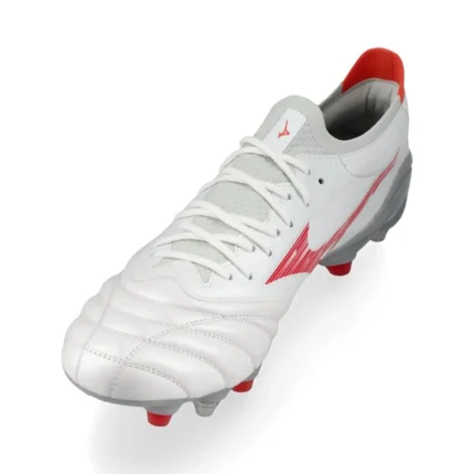 Mizuno Morelia Neo 4 Beta Elite SG Charge - White/Radiant Red - Image 7