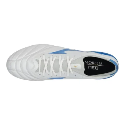 Mizuno Morelia Neo 4 Beta Elite SG Mugen - White/Laser Blue - Image 4