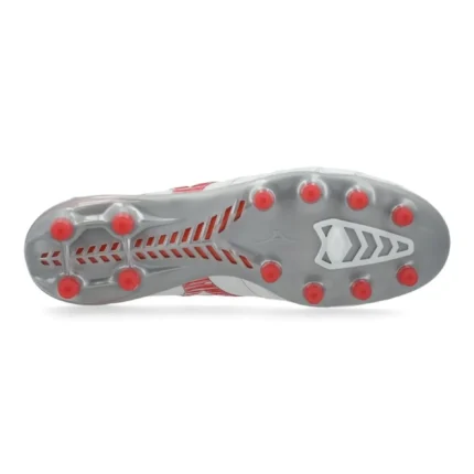 Mizuno Morelia Neo 4 Beta Made In Japan FG/AG Charge - White/Radiant Red - Image 2