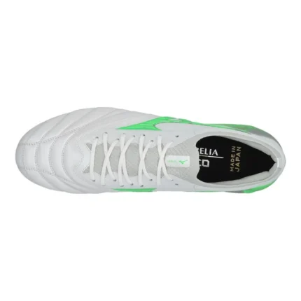 Mizuno Morelia Neo 4 Beta Made In Japan FG/AG Frontier - White/Neon Green/Cool Gray - Image 4