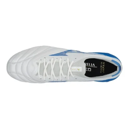 Mizuno Morelia Neo 4 Beta Made In Japan FG/AG Mugen - White/Laser Blue - Image 4
