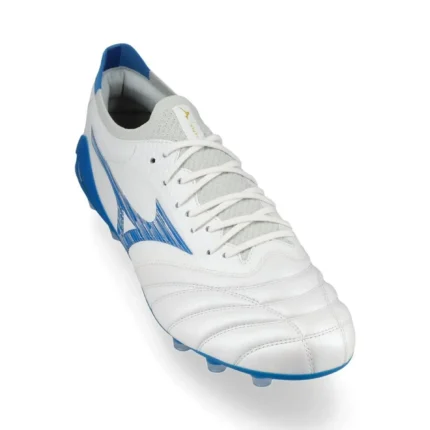 Mizuno Morelia Neo 4 Beta Made In Japan FG/AG Mugen - White/Laser Blue - Image 5