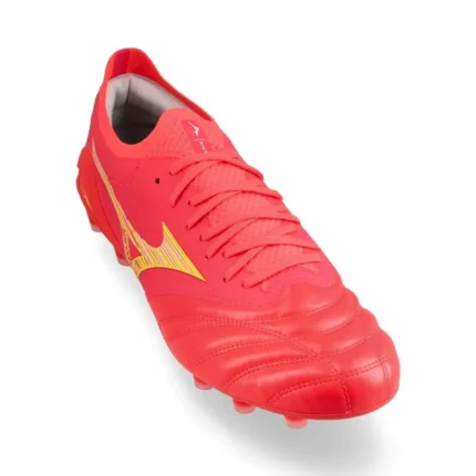 Mizuno Morelia Neo 4 Beta Made In Japan FG/AG Release - Bolt/Fiery Coral - Image 5