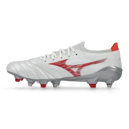 Mizuno Morelia Neo 4 Beta Made In Japan SG Charge - White/Radiant Red - Image 3