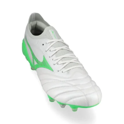 Mizuno Morelia Neo 4 Beta Made In Japan SG Frontier - White/Neon Green/Cool Gray - Image 5
