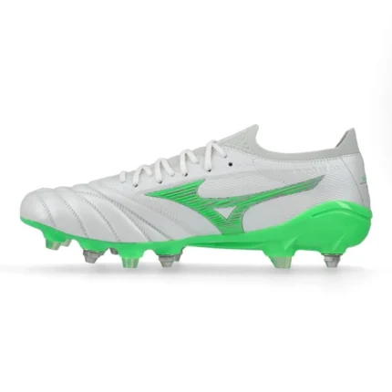 Mizuno Morelia Neo 4 Beta Made In Japan SG Frontier - White/Neon Green/Cool Gray - Image 3