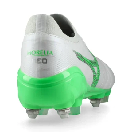 Mizuno Morelia Neo 4 Beta Made In Japan SG Frontier - White/Neon Green/Cool Gray - Image 6