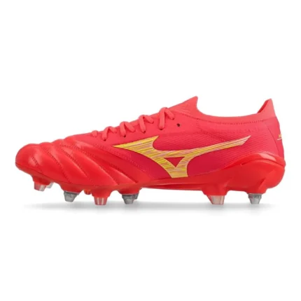Mizuno Morelia Neo 4 Beta Made In Japan SG Release - Bolt/Fiery Coral - Image 3