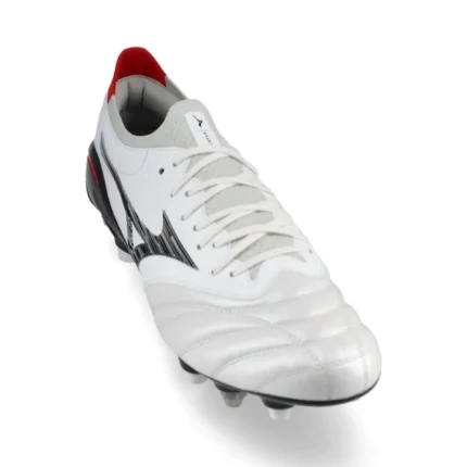 Mizuno Morelia Neo 4 Beta Made In Japan SG - White/Black/Chinese Red - Image 5