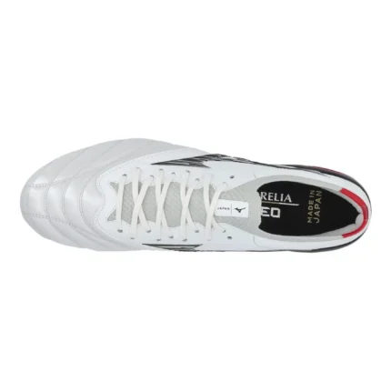 Mizuno Morelia Neo 4 Beta Made In Japan SG - White/Black/Chinese Red - Image 4