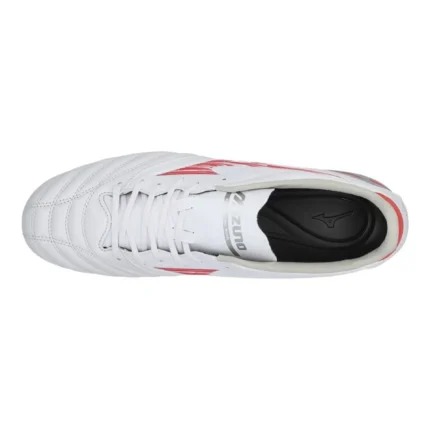 Mizuno Morelia Neo 4 Pro AG Charge - White/Radiant Red - Image 4