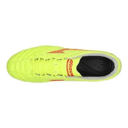Mizuno Morelia Neo 4 Pro AG Dyna - Safety Yellow/Fiery Coral - Image 4