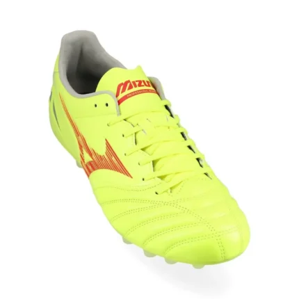 Mizuno Morelia Neo 4 Pro AG Dyna - Safety Yellow/Fiery Coral - Image 5