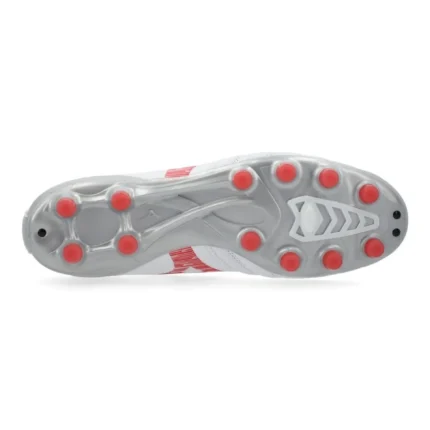 Mizuno Morelia Neo 4 Pro FG/AG Charge - White/Radiant Red - Image 2