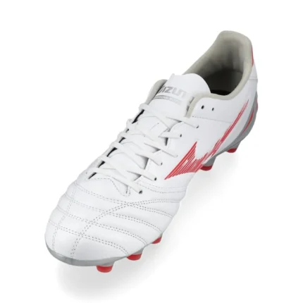 Mizuno Morelia Neo 4 Pro FG/AG Charge - White/Radiant Red - Image 7