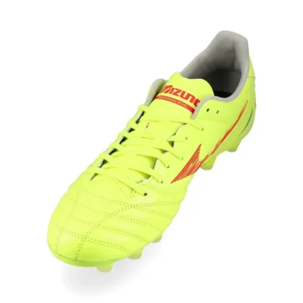 Mizuno Morelia Neo 4 Pro FG/AG Dyna - Safety Yellow/Fiery Coral - Image 7