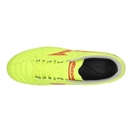 Mizuno Morelia Neo 4 Pro FG/AG Dyna - Safety Yellow/Fiery Coral - Image 4