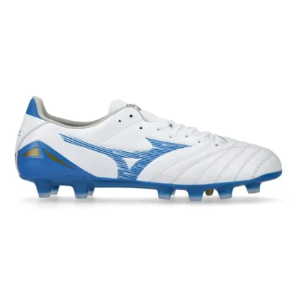 Mizuno Morelia Neo 4 Pro FG/AG Mugen - White/Laser Blue - Image 1