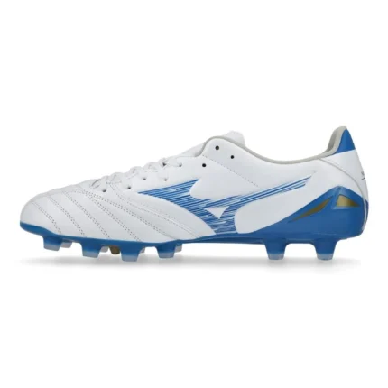 Mizuno Morelia Neo 4 Pro FG/AG Mugen - White/Laser Blue - Image 3