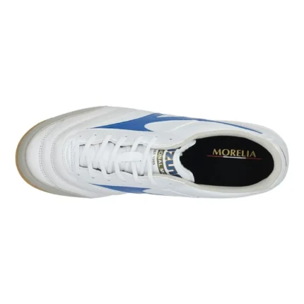 Mizuno Morelia Sala Elite IN Mugen - White/Laser Blue/Gold - Image 4