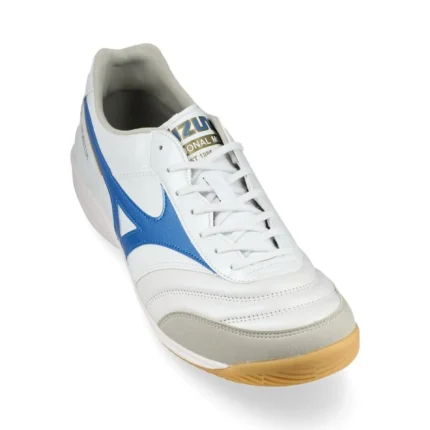 Mizuno Morelia Sala Elite IN Mugen - White/Laser Blue/Gold - Image 5