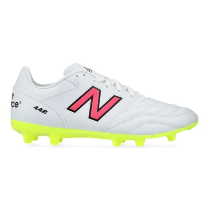 New Balance 442 2.0 Academy FG - White/Purple/Volt - Image 1