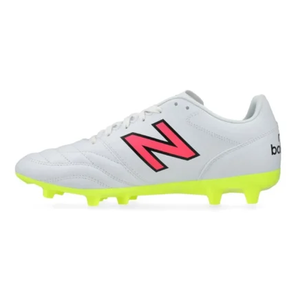 New Balance 442 2.0 Academy FG - White/Purple/Volt - Image 3