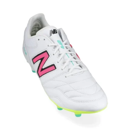 New Balance 442 2.0 Pro FG - White/Purple/Volt - Image 5
