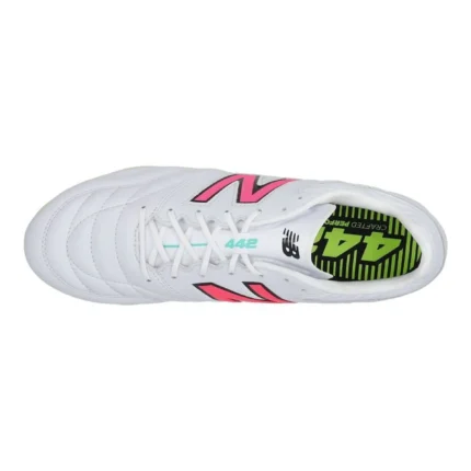 New Balance 442 2.0 Pro FG - White/Purple/Volt - Image 4