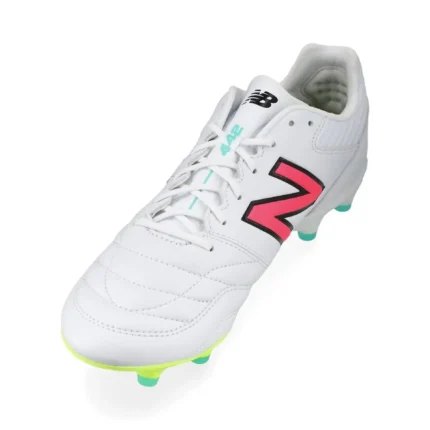 New Balance 442 2.0 Pro FG - White/Purple/Volt - Image 7