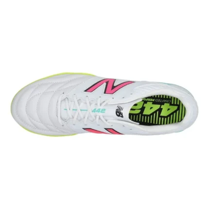 New Balance 442 2.0 Pro IN - White/Purple/Volt - Image 4