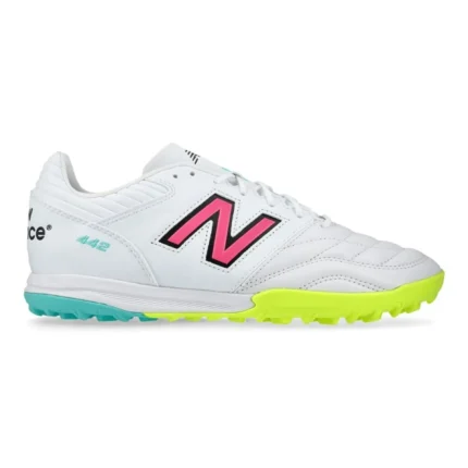 New Balance 442 2.0 Pro TF - White/Purple/Volt - Image 1
