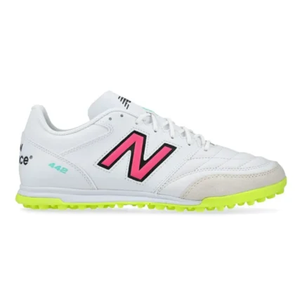 New Balance 442 2.0 Team TF - White/Purple/Volt - Image 1