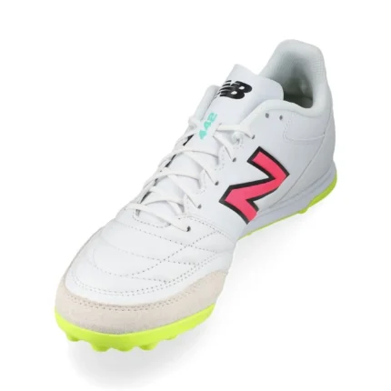 New Balance 442 2.0 Team TF - White/Purple/Volt - Image 7