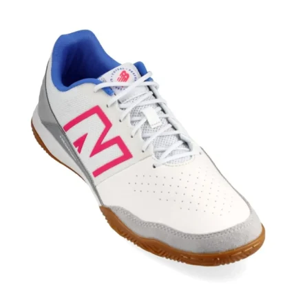 New Balance Audazo V6 Command IN - White/Pink - Image 5