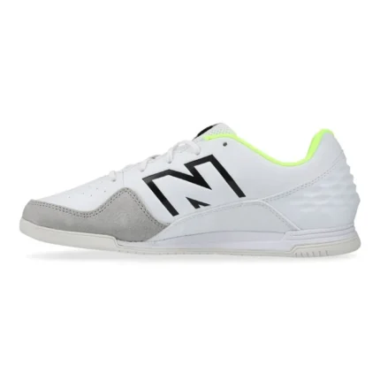 New Balance Audazo V6 Command IN - White/Volt Kids - Image 3