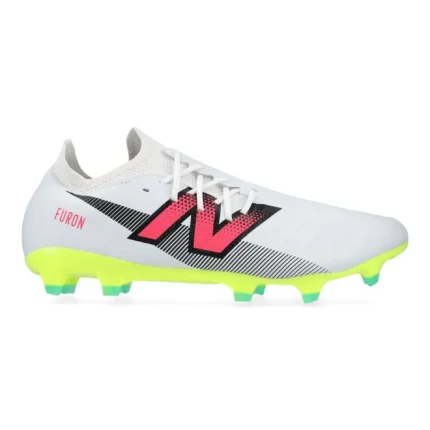 New Balance Furon V7 Destroy FG - White/Purple/Volt - Image 1