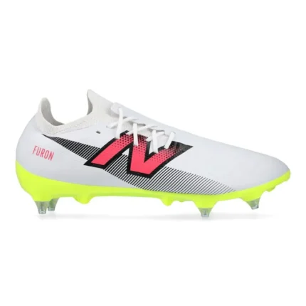 New Balance Furon V7 Destroy SG - White/Purple/Volt - Image 1