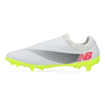 New Balance Furon V7 Dispatch FG - White/Purple/Volt Kids - Image 3