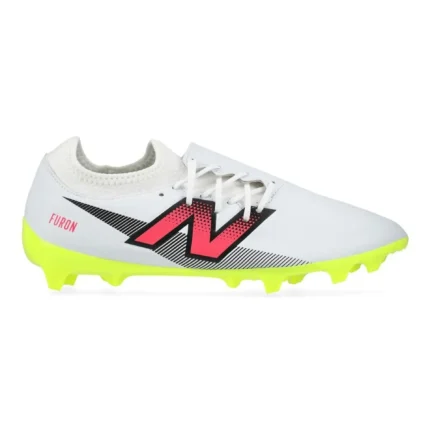 New Balance Furon V7 Dispatch FG - White/Purple/Volt - Image 1