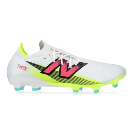 New Balance Furon V7 Pro FG - White/Purple/Volt - Image 1