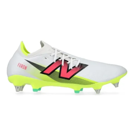 New Balance Furon V7 Pro SG - White/Purple/Volt - Image 1