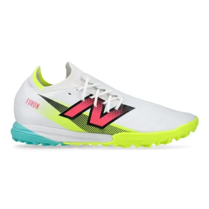 New Balance Furon V7 Pro TF - White/Purple/Volt - Image 1