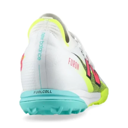 New Balance Furon V7 Pro TF - White/Purple/Volt - Image 6