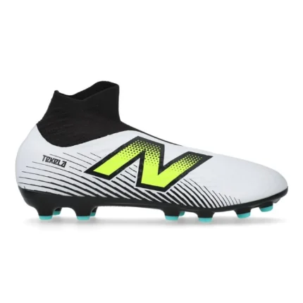 New Balance Tekela V4 Magia AG - White/Purple/Volt - Image 1