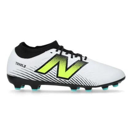 New Balance Tekela V4 Magique AG - White/Purple/Volt - Image 1