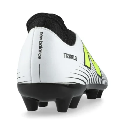 New Balance Tekela V4 Magique FG - White/Purple/Volt Kids - Image 6